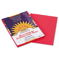 Construction Paper, 58lb, 12 X 18, Red, 50-pack