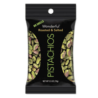 Wonderful Pistachios, Dry Roasted And Salted, 2.5 Oz, 8-box