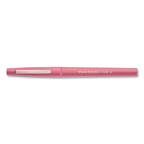Flair Felt Tip Porous Point Pen, Stick, Medium 0.7 Mm, Assorted Ink And Barrel Colors, 6-pack