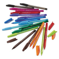 Inkjoy 100 Stick Ballpoint Pen, Medium 1mm, Assorted Ink-barrel, 8-set