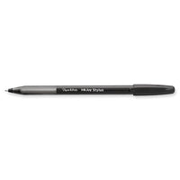 Inkjoy 100 Stick Ballpoint Pen-stylus, Medium 1mm, Black Ink-barrel, Dozen