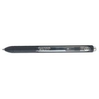 Inkjoy Retractable Gel Pen, Micro 0.5mm, Black Ink-barrel, Dozen