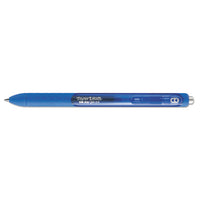 Inkjoy Retractable Gel Pen, Micro 0.5mm, Blue Ink-barrel, Dozen