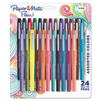 Limited Edition Point Guard Flair Stick Porous Point Pen, Medium 0.7mm, Tropical Ink-barrel, 24-set
