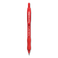 Profile Retractable Gel Pen, Medium 0.7 Mm, Red Ink, Translucent Red Barrel, Dozen