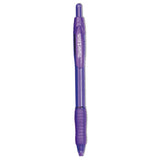 Profile Ballpoint Pen, Retractable, Medium, 1 Mm, Black Ink, Black-silver Barrel, 2-pack