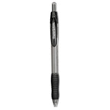 Profile Ballpoint Pen, Retractable, Medium, 1 Mm, Black Ink, Black-silver Barrel, 2-pack