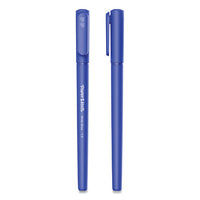 Write Bros. Stick Ballpoint Pen, Medium 1mm, Blue Ink-barrel, Dozen