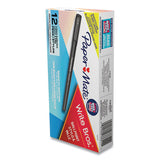 Write Bros. Stick Ballpoint Pen, Medium 1mm, Black Ink-barrel, Dozen