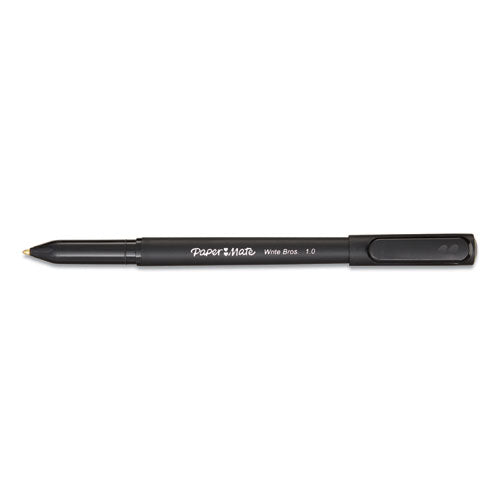 Write Bros. Stick Ballpoint Pen Value Pack, 1mm, Black Ink-barrel, 60-pack