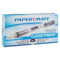 Clear Point Mechanical Pencil, 0.7 Mm, Hb (#2.5), Black Lead, Blue Barrel
