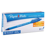 Comfortmate Ultra Retractable Ballpoint Pen, 1mm, Blue Ink-barrel, Dozen