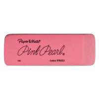 Pink Pearl Eraser, Rectangular, Large, Elastomer, 12-box