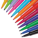 Point Guard Flair Stick Porous Point Pen, Medium 0.7mm, Assorted Ink-barrel, 12-set