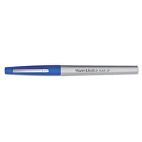 Flair Felt Tip Stick Porous Point Marker Pen, 0.4mm, Black Ink-barrel, Dozen