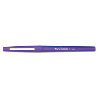 Point Guard Flair Stick Porous Point Pen, Medium 0.7mm, Purple Ink-barrel, Dozen