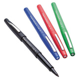 Point Guard Flair Stick Porous Point Pen, Medium 0.7mm, Purple Ink-barrel, Dozen