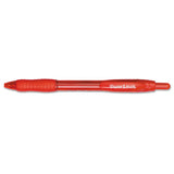 Profile Retractable Ballpoint Pen, Bold 1.4mm, Red Ink-barrel, Dozen