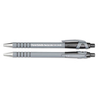 Flexgrip Ultra Retractable Ballpoint Pen, 1mm, Black Ink, Black-gray Barrel, Dozen