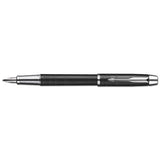 Im Premium Stick Roller Ball Pen Gift Box, 0.7mm, Black Ink, Black-chrome Barrel