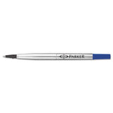 Refill For Parker Roller Ball Pens, Fine Point, Black Ink