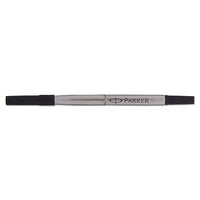 Refill For Parker Roller Ball Pens, Medium Point, Black Ink