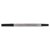 Refill For Parker Roller Ball Pens, Medium Point, Black Ink