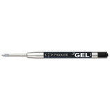Refill For Parker Retractable Gel Ink Roller Ball Pens, Medium Point, Blue Ink, 2-pack