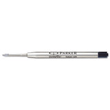 Refill For Parker Ballpoint Pens, Fine Point, Black Ink