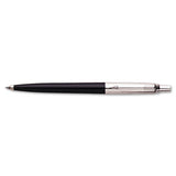 Jotter Retractable Ballpoint Pen Gift Box, Medium 1mm, Blue Ink, Black Barrel