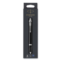 Im Retractable Medium Tip Ballpoint Pen, 0.7 Mm, Blue Ink, Black/chrome Barrel