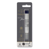 Quinkflow Refill For Parker Ballpoint Pen, Medium Tip, Black Ink, 3/pack