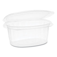 Earthchoice Pet Hinged Lid Deli Container, 4.92 X 5.87 X 1.32, 8 Oz, 1-compartment, Clear, 200-carton