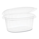 Earthchoice Pet Hinged Lid Deli Container, 4.92 X 5.87 X 1.32, 8 Oz, 1-compartment, Clear, 200-carton