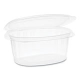 Earthchoice Pet Hinged Lid Deli Container, 4.92 X 5.87 X 1.32, 8 Oz, 1-compartment, Clear, 200-carton