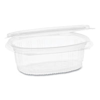 Earthchoice Pet Hinged Lid Deli Container, 4.92 X 5.87 X 1.89, 12 Oz, 1-compartment, Clear, 200-carton