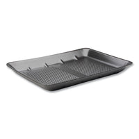 Supermarket Tray, #2s, 8.2 X 5.7 X 0.65, Black, 500-carton