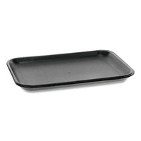 Supermarket Tray, #2s, 8.2 X 5.7 X 0.65, Black, 500-carton