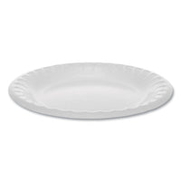 Laminated Foam Dinnerware, Plate, 6" Diameter, White, 1,000-carton