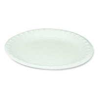 Laminated Foam Dinnerware, Plate, 10.25" Diameter, White, 540-carton