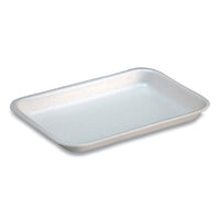 Supermarket Trays,  #17s, 8.3 X 4.8 X 0.65, White, 1,000-carton