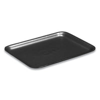 Supermarket Trays,  #4s, 9.25 X 7.25 X 0.69, Black, 500-carton