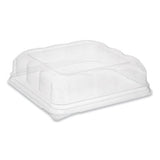 Recycled Plastic Square Dome, 7.5 X 7.5 X 2.02, Clear, 195-carton