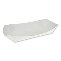 Paper Hot Dog Tray With Perforations, 7.04 X 1.75 X 1.43, White, 1,000-carton
