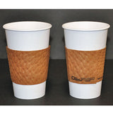 Kraft Hot Cup Sleeves, For 10-24 Oz Cups, Brown, 1000-carton