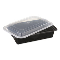 Versatainers, Black-clear, 38oz, 6w X 8 1-2d X 2h, 150-carton