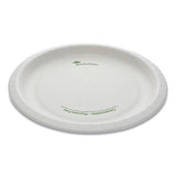 Earthchoice Pressware Compostable Dinnerware, Plate, 10" Diameter, White, 300-carton