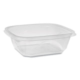 Earthchoice Recycled Pet Square Base Salad Containers, 5 X 5 X 1.63, 12 Oz, Clear, 504-carton