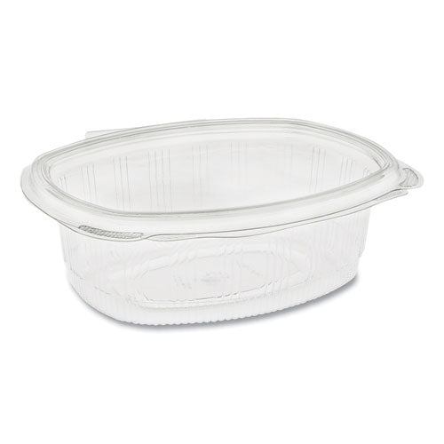 Earthchoice Pet Hinged Lid Deli Container, 7.38 X 5.88 X 2.38, 24 Oz, 1-compartment, Clear, 280-carton