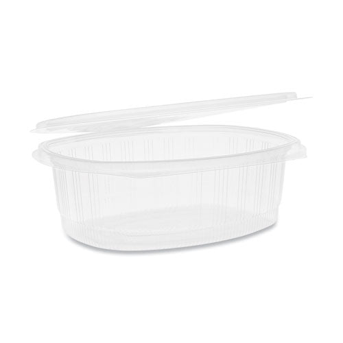 Earthchoice Pet Hinged Lid Deli Containers, 8.88 X 7.25 X 2.94, 48 Oz,  1-compartment, Clear, 190-carton